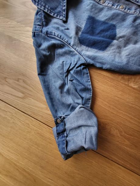 M_riflová košile lindex vel 152, lindex,152