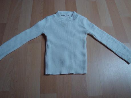 Svetřík pletený - bílý, vel. 86, 86