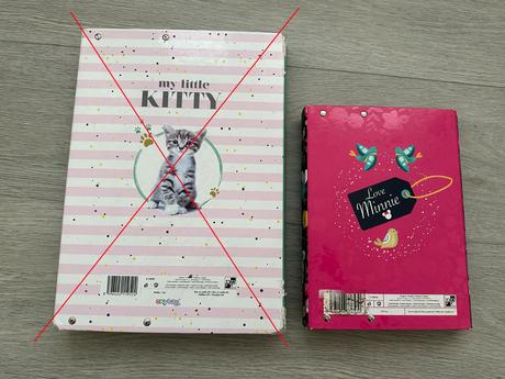 Desky do školy na sešity a učebnice, a5, minnie,