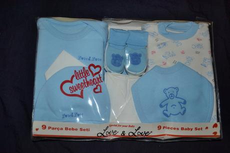 Kojenecká souprava v.56-65 bavlna,9ks, 50 / 56 / 62