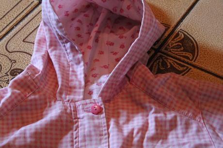 Dívčí jarní/podzimní bunda kostičky, květy, george,86