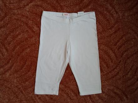 Bílé legíny legínky kraťasy, 134