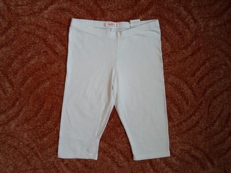 Bílé legíny legínky kraťasy, 134