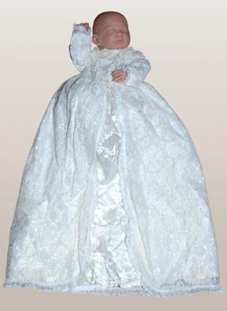 Slavnostní sváteční dlouhé kojenecké šaty na křtin, 68