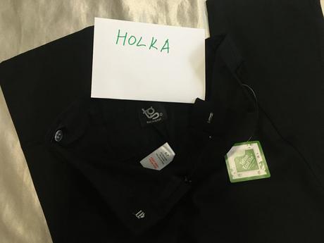 Vel. 122 černé dívčí společenské kalhoty, george,122