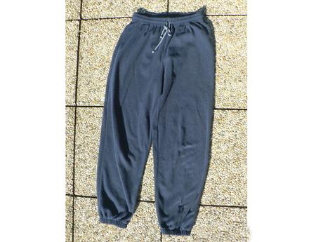 Dětská tmavě modrá fleecová mikina tepláky čepice, 152