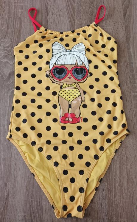 Dívčí plavky žluté lol, 158