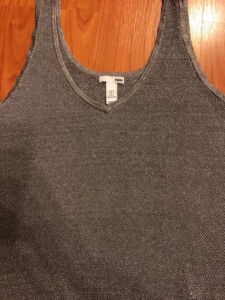 Stříbrná vesta hm vel l, h&m,l