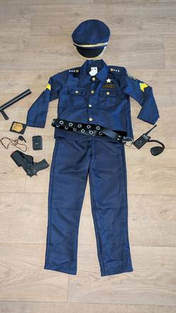 Ka 311 karnevalový kostým policista vel. 7 - 9 let,