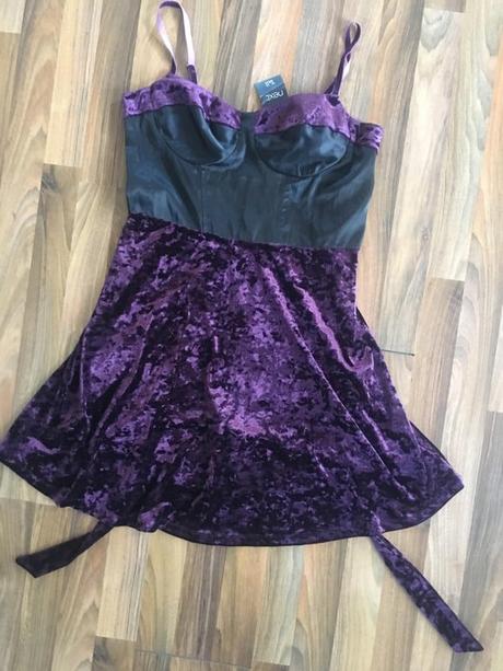 Sametové šaty nové, vel l/xl, next tall, next,l