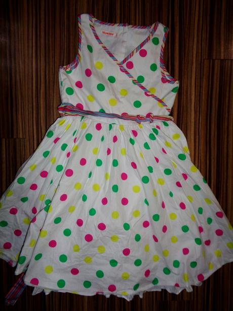 Krásné bílé šaty s puntíky, bluezoo,134