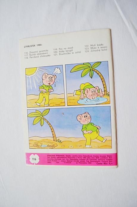 Dětský časopis čtyřlístek 116/ ztracená pyramida, 