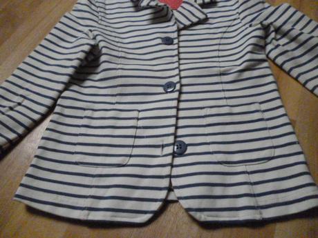 Pruhaté sako vel. 6-7, mothercare,122