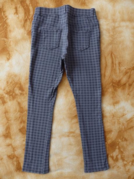 Šedé kostkované legíny (džegíny), h&m,128