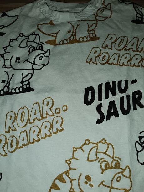 Bílé tričko s dinosaury 98 next, next,98
