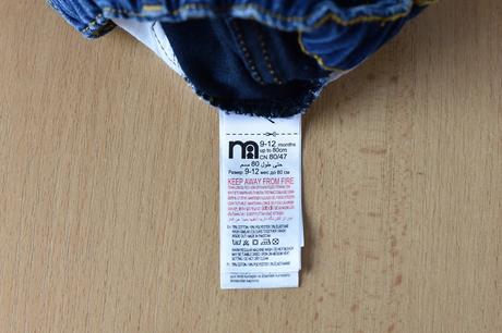 Džíny vel. 9 - 12 m, mothercare,80