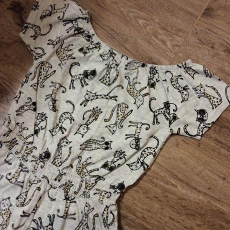 Kočičkový bavlněný overal, nutmeg,134