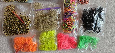 Gumičky na gumičkování, barevné,