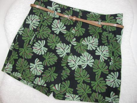 Elastické kraťasy, šortky s listy, st. bernard,36