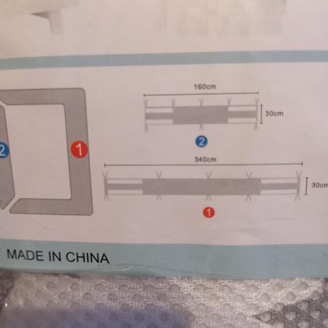 Mantinel do postýlky, šířka (cm): 30