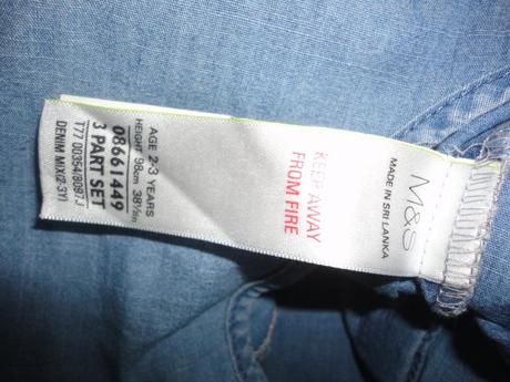 Krásný overal marks+spencer, vel. 2-3 roky, marks & spencer,92