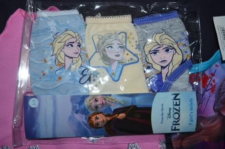 Frozen set,plavky,3xkalhotky,šátek,na 2-3roky, 86–98