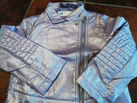 Luxusní nová koženková bundička pro princeznu 2-4r, h&m,92