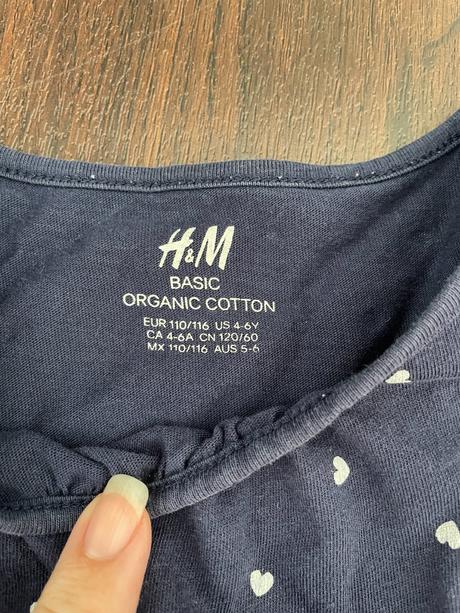 2x šaty h&m 110/116, h&m,110