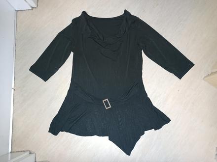 Černé triko se třpytkami l, l