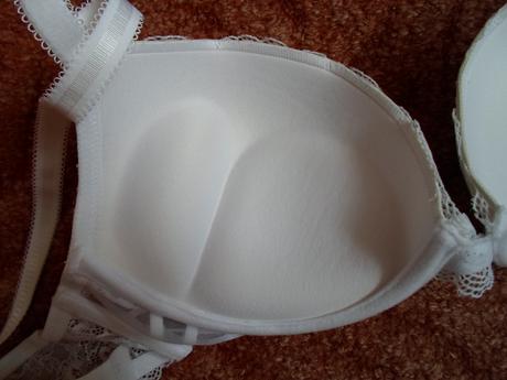 Bílá krajková podprsenka super push - 80c, new yorker,80c