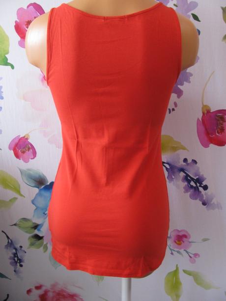 Dámské letní oranžové tílko h&m, h&m,s