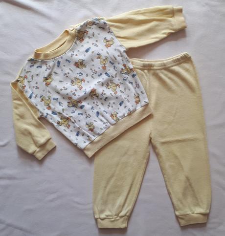 Dvojdílné pyžamo, pyžamko, světle žluté, vel.74, 74