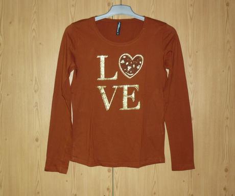 Skořicově hnědé dámské tričko takko fashion, takko,s