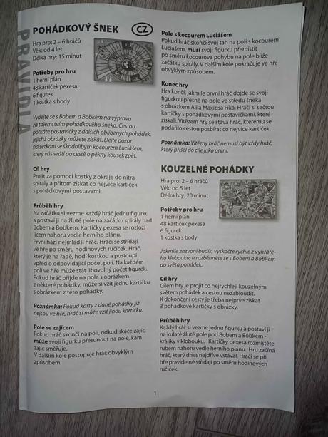 Hra cestujeme do pohádek, 