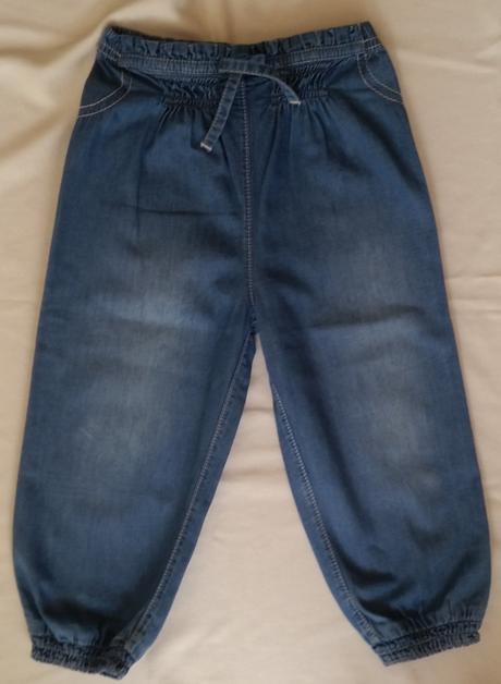 Dětské lehoučké rifličky, džíny, zn.f&f, vel.92, f&f,92