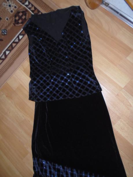 Společenský komplet sukně halenka vel m, 40