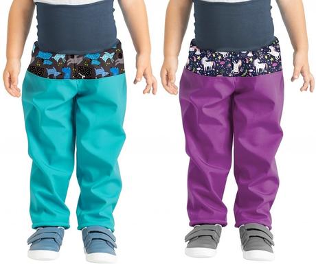 Softshellové kalhoty unuo s fleecem dětské, unuo,86 / 92