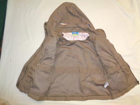 Luxusní hnědá bunda s růžovým prošíváním, topolino,116