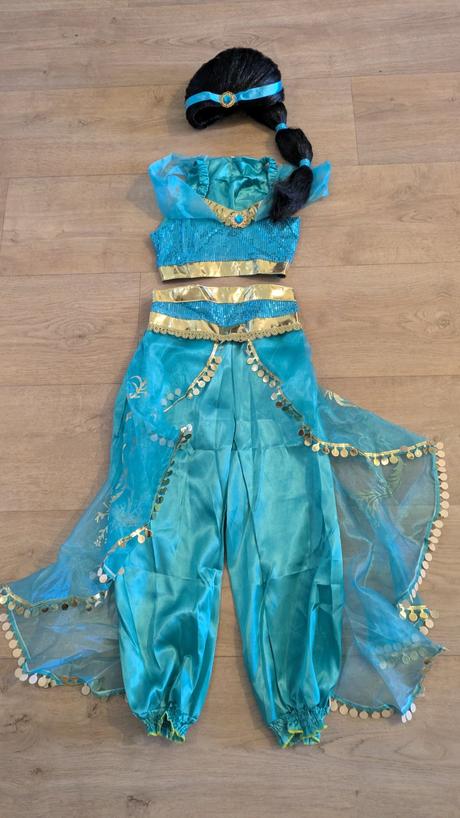 Ka454 karnevalový kostým princezna jasmína 146/152, 