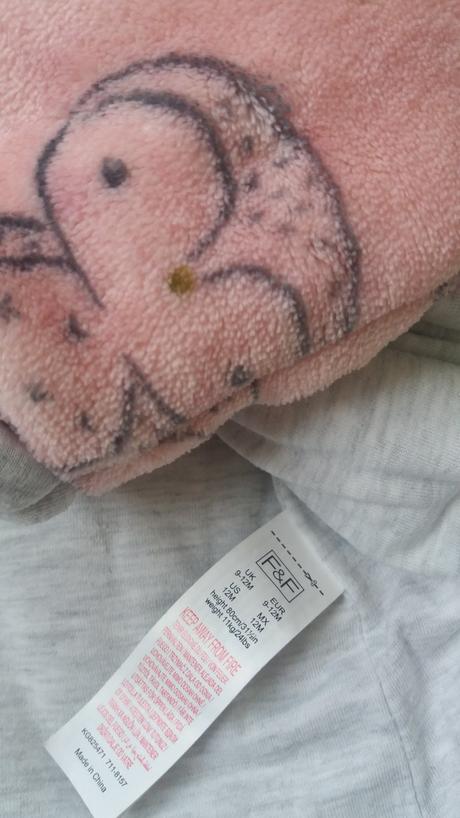 Fleecová zateplená bunda se sovami zn. f&f, f&f,80