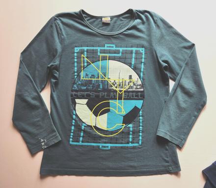 Obrázkové triko s dlouhým rukávem vel. 140, nkd,140