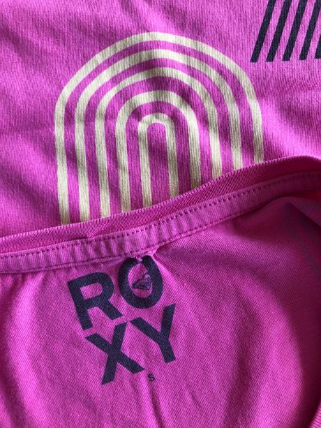 2x růžové tričko roxy hm 12-14let 158-164cm nápisy, roxy,158