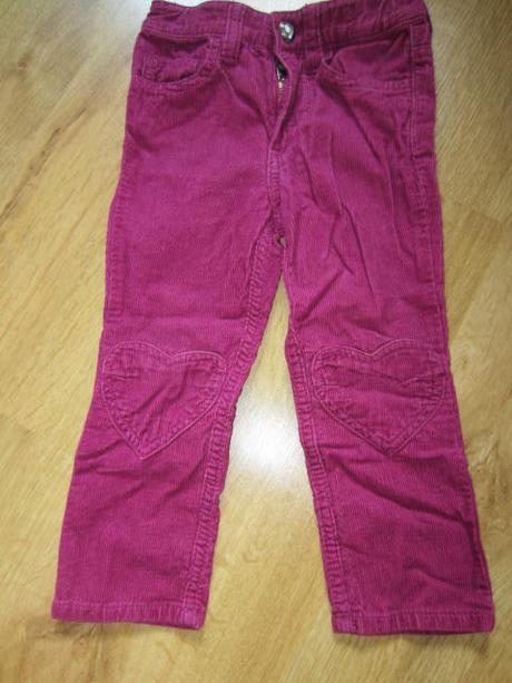 Srdíčkové manžestráky , h&m,92