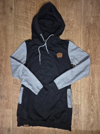 Dlouhá mikina s kapucou meatfly xs, xs