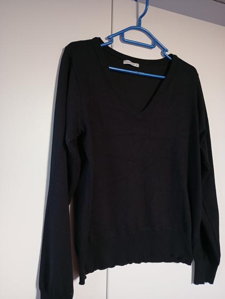 Černý společenský svetřík s výstřihem do v, gate,42