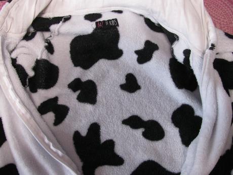 Kostým -fleecový overal s kapucí žirafa, 