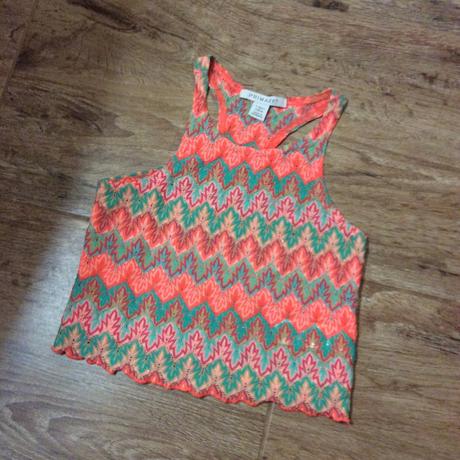 Letní neon top, primark,128