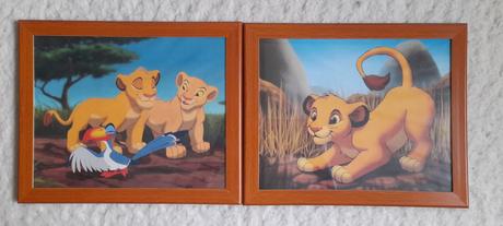 Dekorace do dětského pokoje - set obrázků lví král,