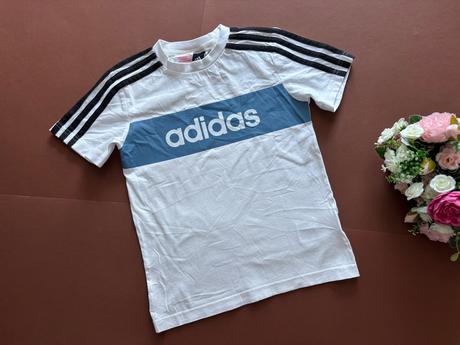 Triko bíle - v.6/7 let adidas, adidas,122