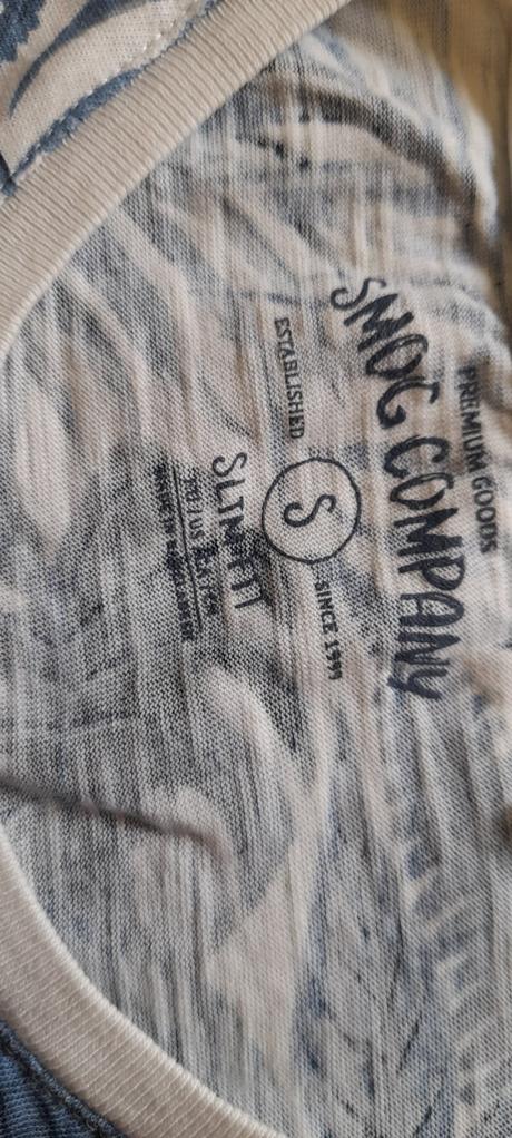 Smog bavlněné tričko s tropickými listy, s